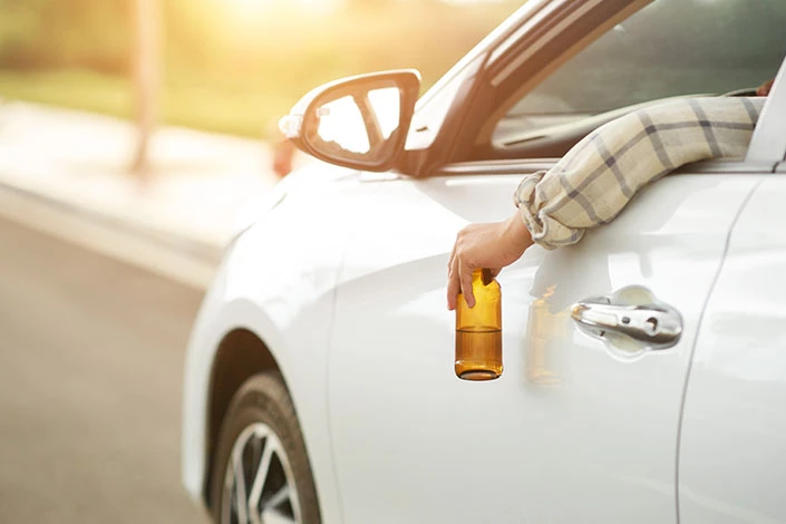 A drunk driver like this one could cause a DUI accident