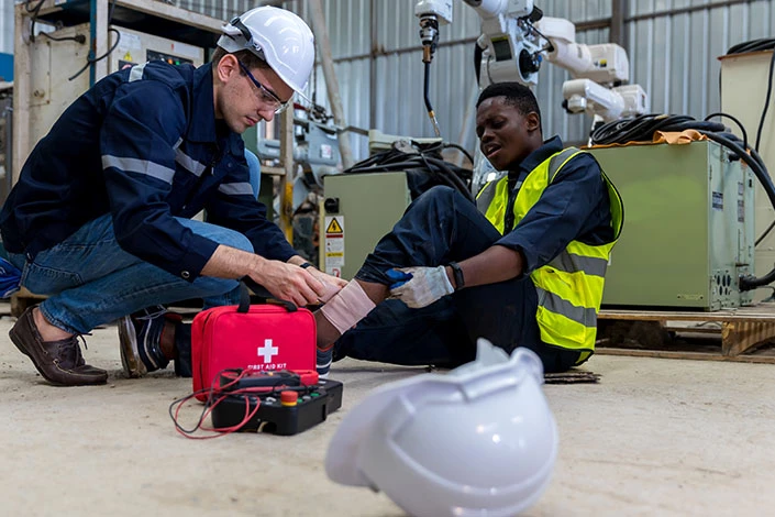 Employee suffers an accident at work