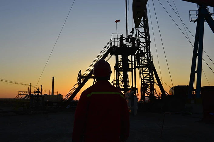 Oil field worker